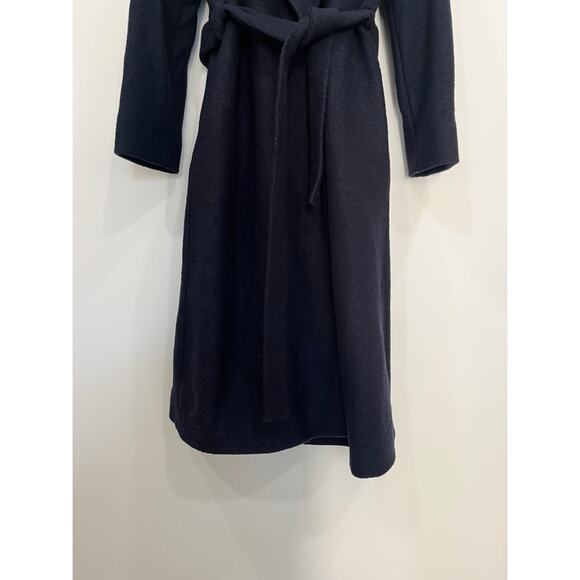 COS Wool Belted Coat Navy - Picture 14 of 15